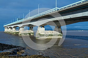 Second Severn Crossing, bridge over Bristol Channel between England and Wales. Five Kilometres or Three and one third miles long