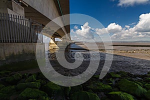 Second Severn Crossing, bridge over Bristol Channel between England and Wales. Five Kilometres or Three and one third miles long.