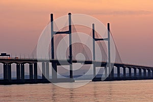 Second Severn Crossing at sunset