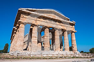 Second Temple of Hera in Paestum, formerly known as Temple of Poseidon