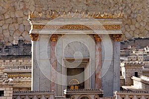 Second Temple. Model of the ancient Jerusalem.