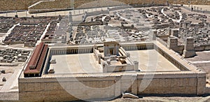 Second Temple Model of the ancient Jerusalem - Israel photo
