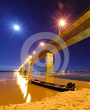 The second thai - lao friendship bridge across the mekong river