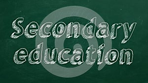 Secondary education