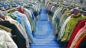 The Secondhand clothes in the market