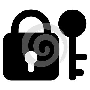 Secrecy Flat Icon Illustration