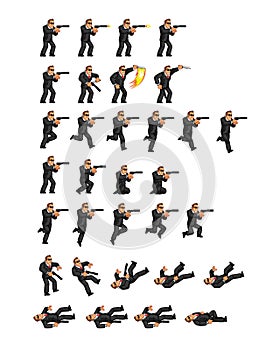 Secret Agent Game Sprite