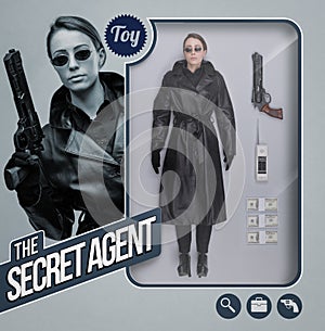 The secret agent lifelike doll