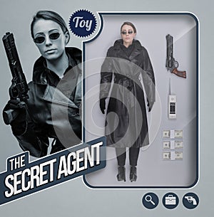 The secret agent lifelike doll photo