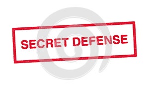 Secret defense red ink stamp