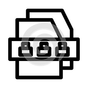 secret document icon or logo isolated sign symbol vector illustration