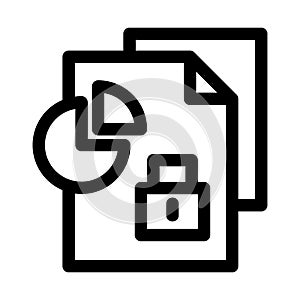 secret document icon or logo isolated sign symbol vector illustration