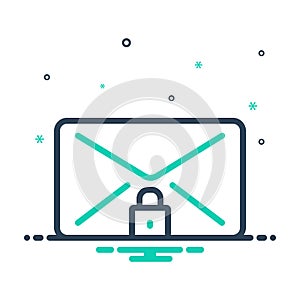 Mix icon for Secret, clandestine and confidential