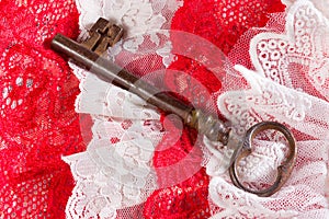 Secret key on lace