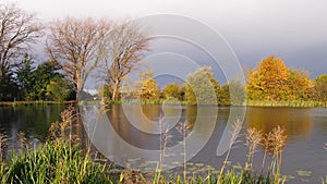 The `Secret Lake` in Levenshulme, Great Britain