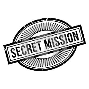 Secret Mission rubber stamp