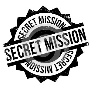 Secret Mission rubber stamp