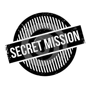 Secret Mission rubber stamp