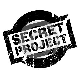 Secret Project rubber stamp