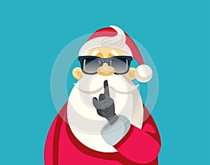 Secret Santa Ready For Christmas Party Vector Illustration