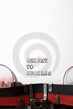 Secret to success phrase