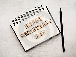 Secretaries Day and Admin Day. Greeting card