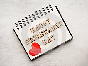 Secretaries Day and Admin Day. Greeting card