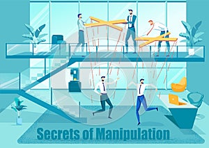 Secretes of Manipulation in Business Flat Poster