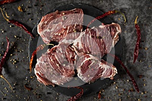 Secreto iberico, pork cut from spanish iberian pig