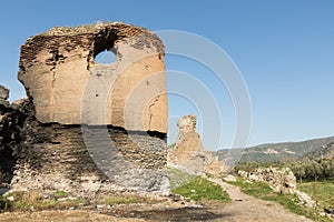 Ancient Roman walls surrounding Iznik Nicea photo