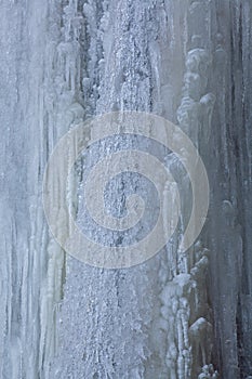 Section of Frozen Munising Falls