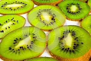 Section of kivi fruit