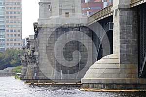 Section of the Longfellow Bridge in Boston