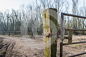 Section of an old gate