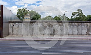 Section of the original Berlin Wall at  Bernauer Strasse Street. Berlin, Germany