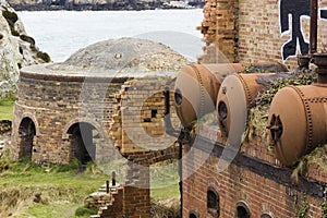 Section of the Porth Wen Brickworks including a beehive brick kiln, scheduled Monument, Isle of Anglesey North Wales