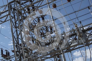 Section of a Power Grid in Abilene, Texas photo