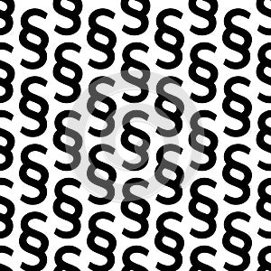 Section signs seamless pattern. Vector paragraph marks background. Legal code or law theme