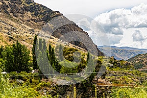 A section of the Southern Alps, near Wanaka, Otago, South Island, New Zealand