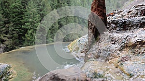 Section of Toketee Hot Springs in Oregon,