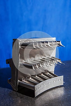 Section of the turbine engine ring