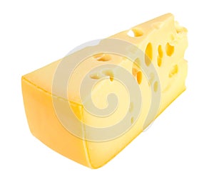 Sector part of yellow cheese photo