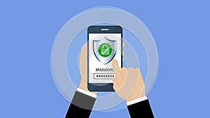 Secure access and data privacy, Cyber security and data protection concept