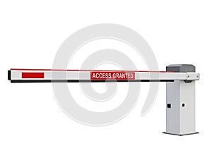 Secure access granted automatic barrier gate for modern entry control