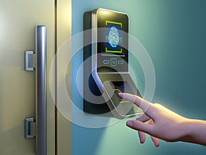 Secure access using a fingerprint reader