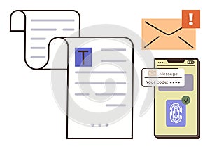 Secure Authentication Process with Mobile Verification Code and Fingerprint Access