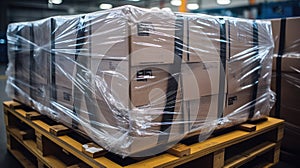 secure boxes on pallets