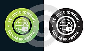 Secure browsing, browsing privacy logo