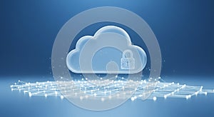 Secure Cloud Computing: Advanced Data Protection for Business Users on a Digital Network Background.