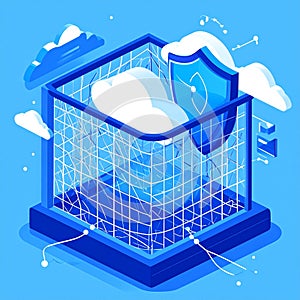 Secure Cloud Computing and Data Protection Concept